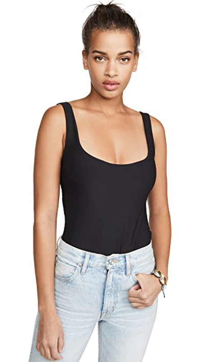 Shop Alix Mott Tank Thong Bodysuit Black