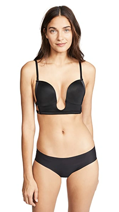 The Natural Full Figure U Plunge Bra In Black