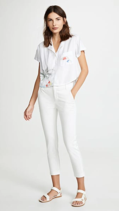 Shop Vince Coin Pocket Chino Pants Off White