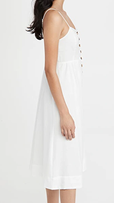 Shop Madewell Cami Button Front Midi Dress In Lighthouse