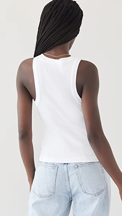 Citizens Of Humanity Isabel Ribbed Jersey Tank Top In White