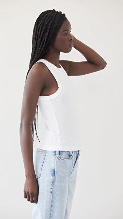 Citizens Of Humanity Isabel Ribbed Jersey Tank Top In White