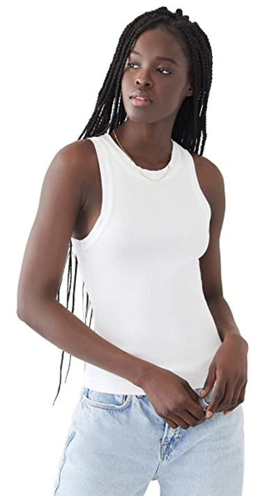 Citizens Of Humanity Isabel Ribbed Jersey Tank Top In White