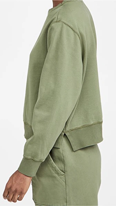 Shop Alex Mill Lakeside Sweatshirt In Army Green