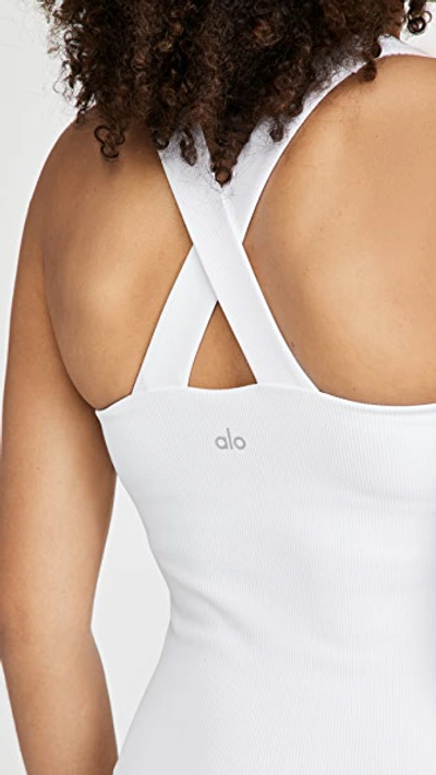 Shop Alo Yoga Elevate Tank In White