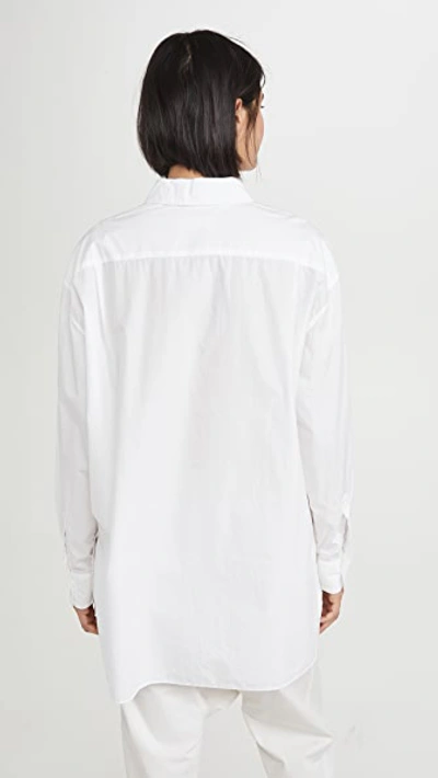 Nili Lotan Yorke Cotton-poplin Shirt In White