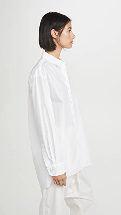 Nili Lotan Yorke Cotton-poplin Shirt In White