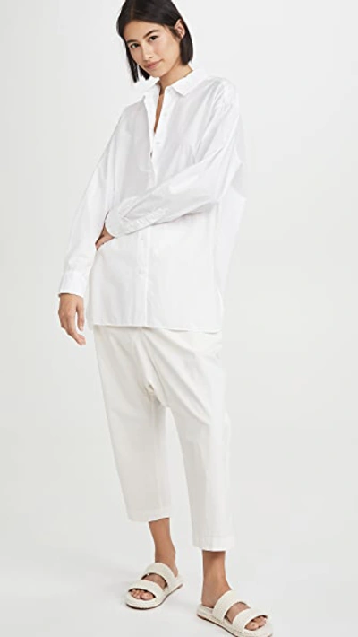 Nili Lotan Yorke Cotton-poplin Shirt In White