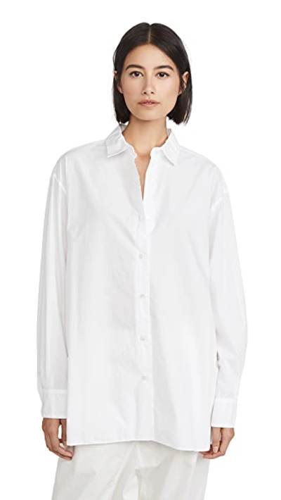 Nili Lotan Yorke Cotton-poplin Shirt In White