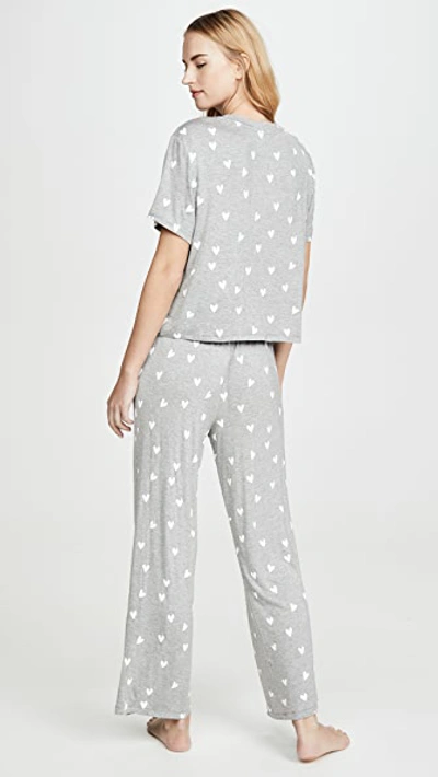 Honeydew Intimates Honeydew Inimtates All American Pajamas In Heather Grey Hearts