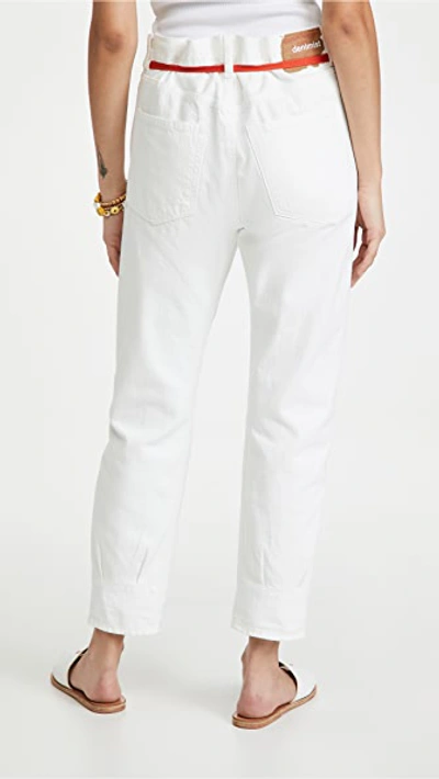 Shop Denimist Harper Shoelace Jeans In White