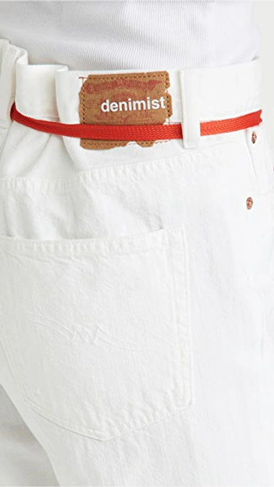 Shop Denimist Harper Shoelace Jeans In White