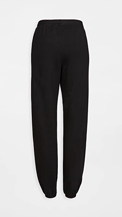 Shop Monrow Vintage Sweatpants Black