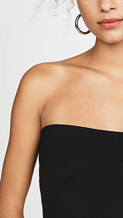 Susana Monaco Core Strapless Tube Minidress In Black