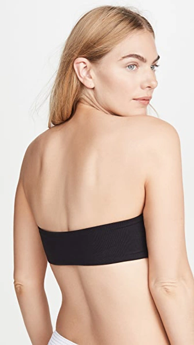 Shop Top Secret Tiny Tube Bandeau Bra Black