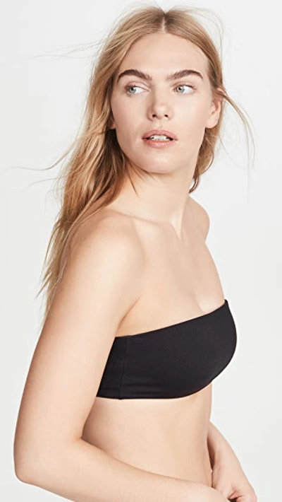 Top Secret Tiny Tube Bandeau Bra In Black