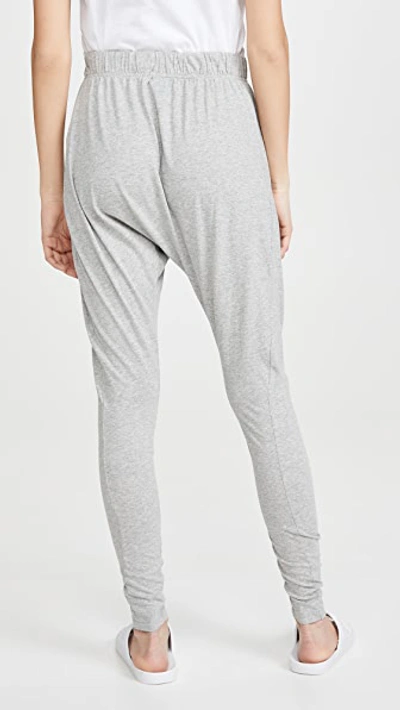 Shop Bassike Slouch Jersey Pants In Grey Marl