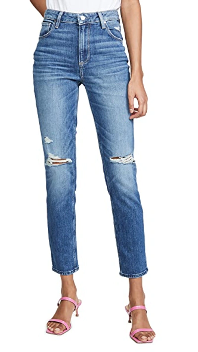 Paige Sarah Ripped Slim Leg Jeans In Briony Destructed