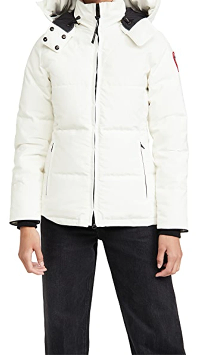 Shop Canada Goose Chelsea Parka N Star Wh-bl De Let Du Nrd