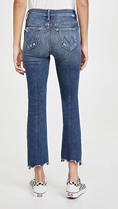 Shop Mother The Insider Crop Step Chew Jeans Dancing On Coals