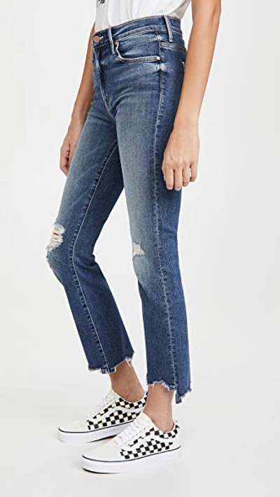 Shop Mother The Insider Crop Step Chew Jeans Dancing On Coals