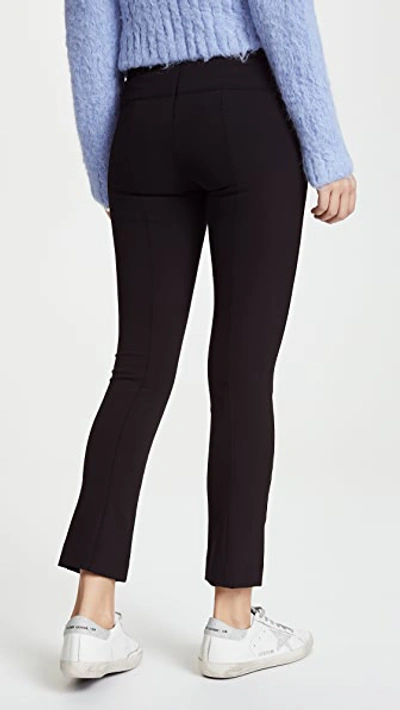 Shop Veronica Beard Zip Back Scuba Pants Black