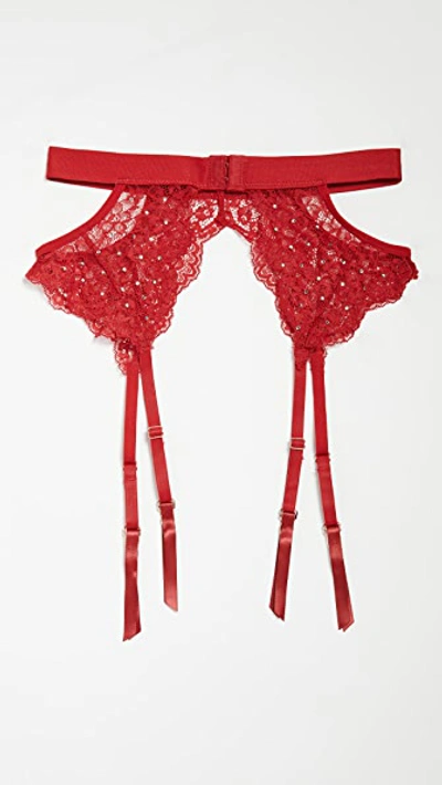 Shop Honeydew Intimates Lucy Lace Garter In Cupid