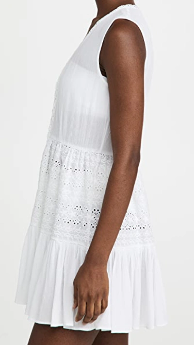 Playa Lucila Eyelet Mini Dress In White
