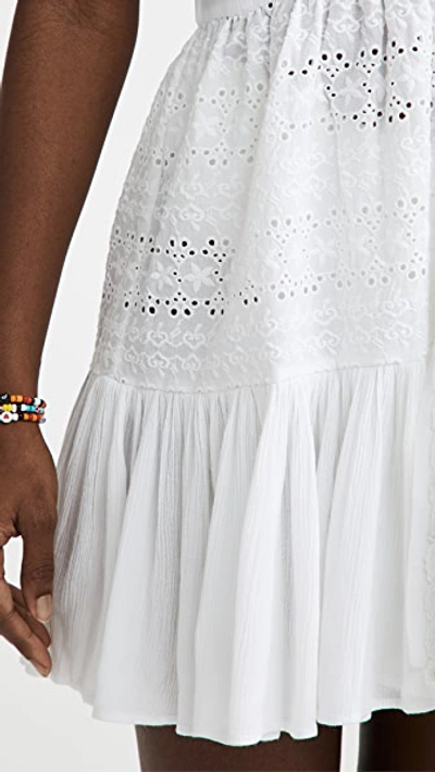 Playa Lucila Eyelet Mini Dress In White