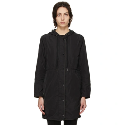 Shop Moncler Black Lebris Coat In 999 Black