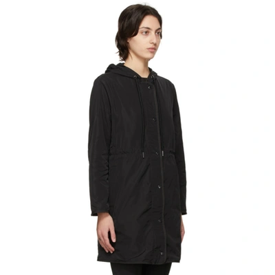 Shop Moncler Black Lebris Coat In 999 Black