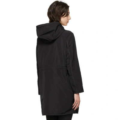 Shop Moncler Black Lebris Coat In 999 Black