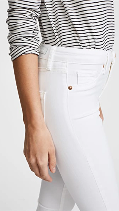 Shop Blank Denim Mid Rise Skinny Ankle Jeans In Great White