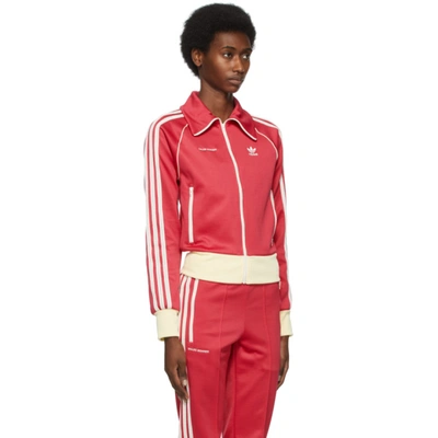 Shop Wales Bonner Pink Adidas Edition Stripe Track Jacket In Rave Pink