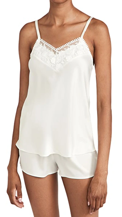Shop Flora Nikrooz Kylie Charmeuse Cami Set With Lace Ivory