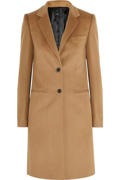 Shop Joseph Man Wool And Cashmere-blend Coat In Brown