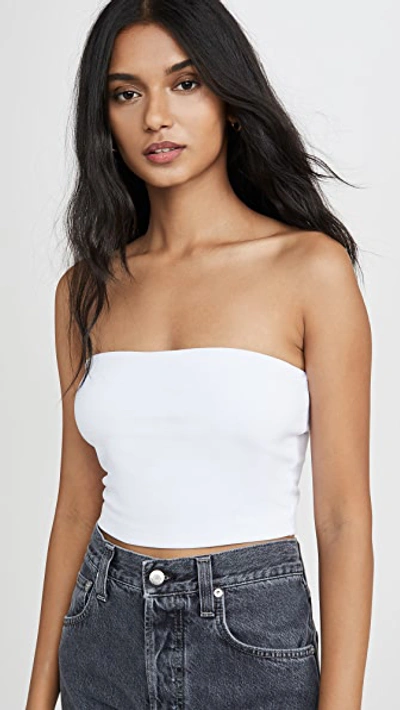 Susana Monaco Essential Crop Tube Top In Sugar