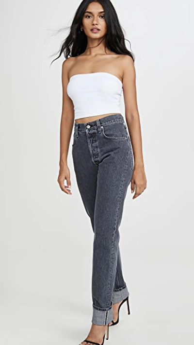 Susana Monaco Essential Crop Tube Top In Sugar