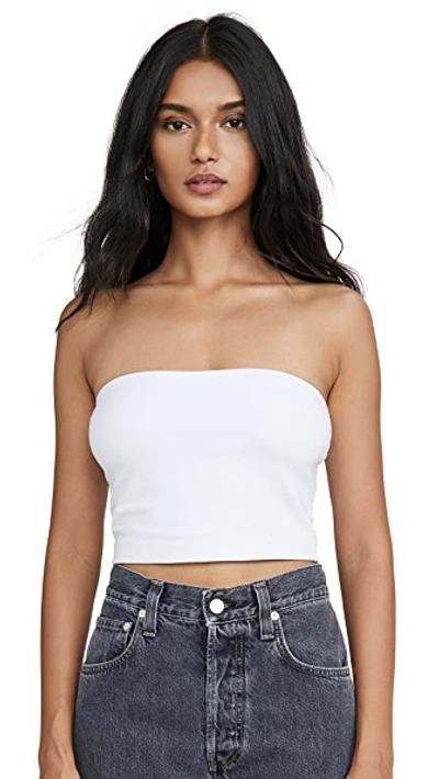 Susana Monaco Essential Crop Tube Top In Sugar