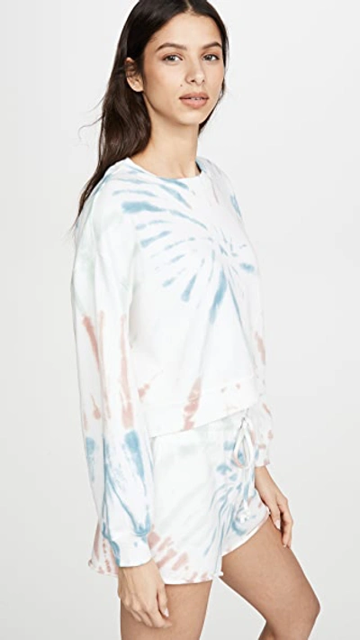 Shop Z Supply Tie Dye Pullover In Desert White Combo