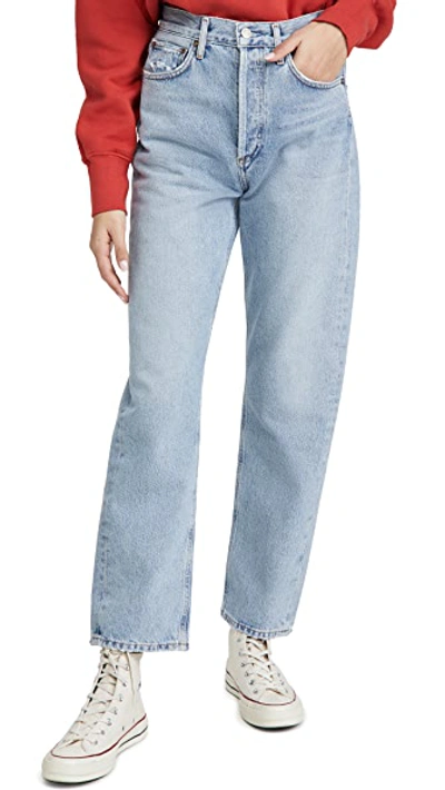 Shop Agolde 90s Mid Rise Straight Jeans Snapshot