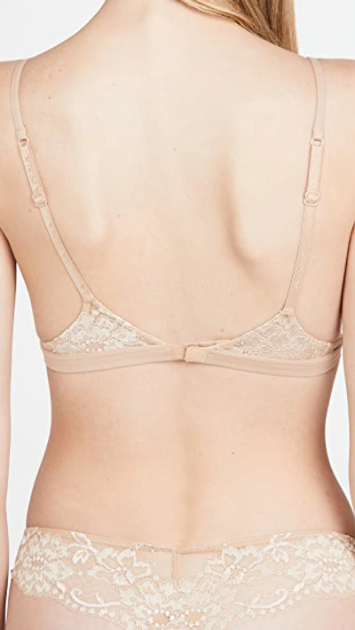 Shop La Perla Souple Triangle Bra Beige 0033