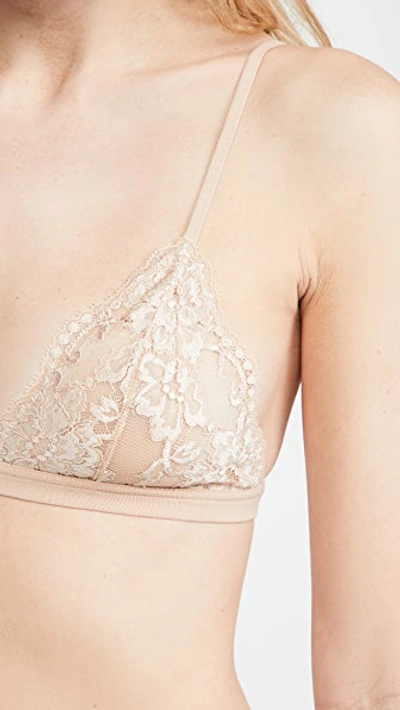 Shop La Perla Souple Triangle Bra Beige 0033