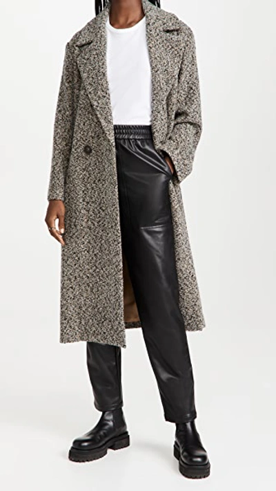 Shop Vince Double Breasted Pebbled Trench Coat