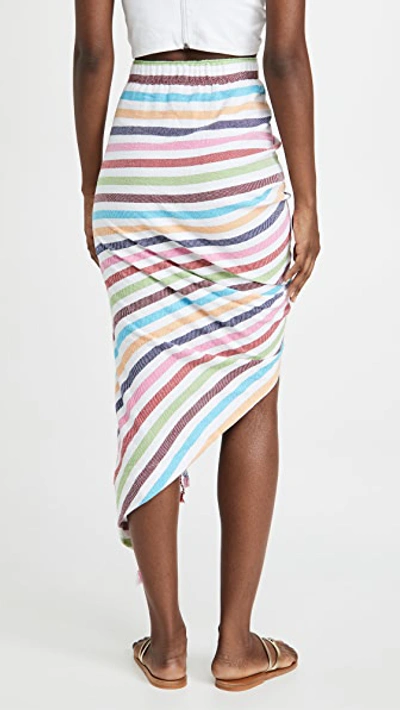 Shop Just Bee Queen Tulum Skirt In Rainbow
