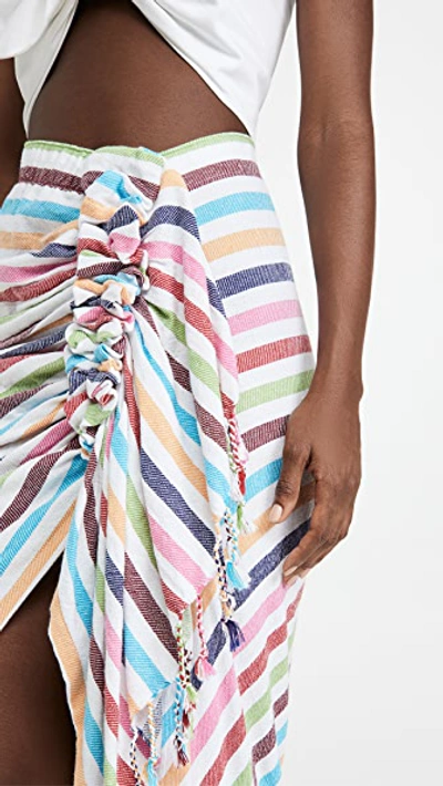 Shop Just Bee Queen Tulum Skirt In Rainbow