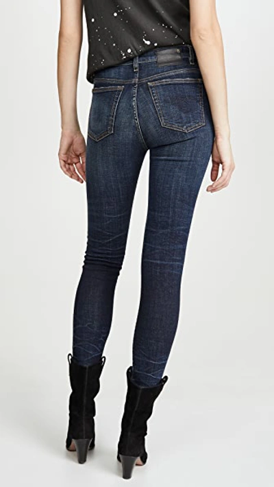 Shop R13 High Rise Skinny Jeans In Howell Indigo