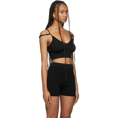 Shop Jacquemus Black La Montagne 'la Maille Aneto' Top In 990 Black