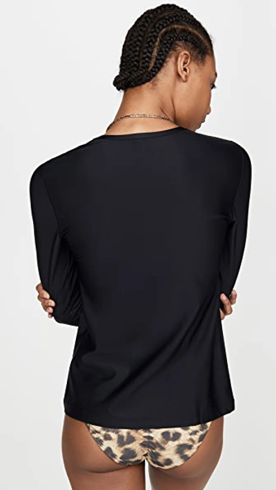 Cover + Net Sustain Upf 50+ Stretch Recycled Rash Guard In Black