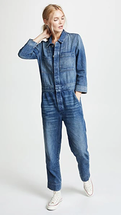 Shop Amo Skip Jumpsuit Indigo